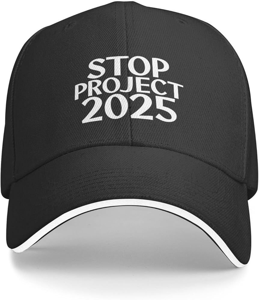 Rtiuortpy Stop Project 2026 Hat for Men Funny Baseball Hat Funny
